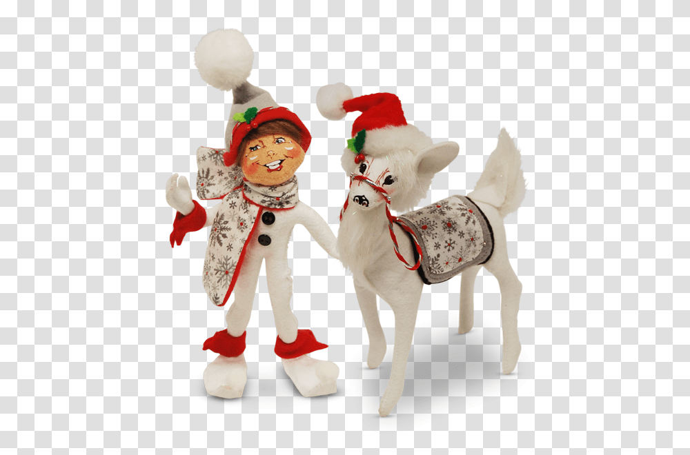 Silver Snowflake Collection Annalee Dolls, Person, Dog, Animal, Mammal Transparent Png