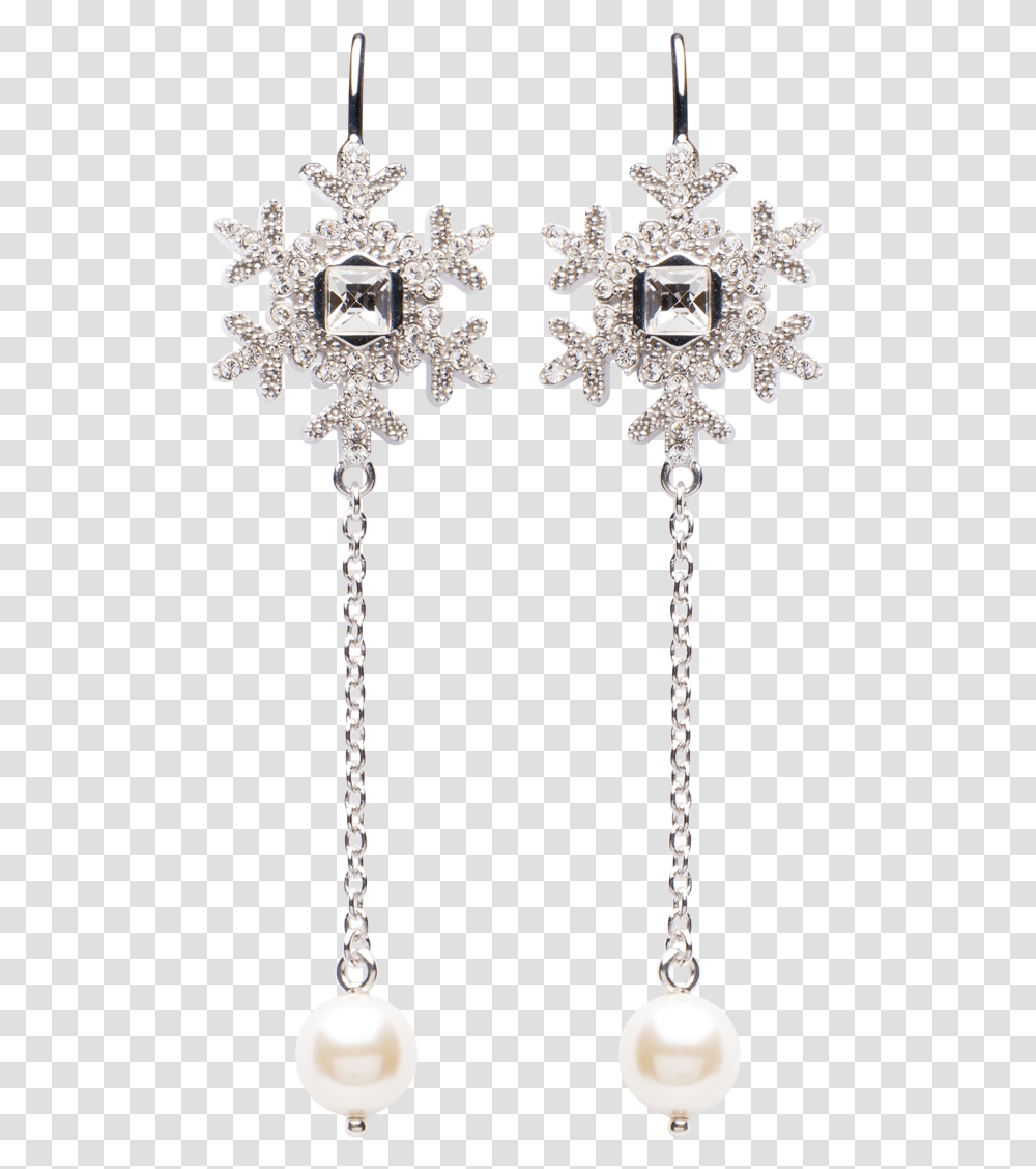 Silver Snowflake Earrings, Accessories, Accessory, Jewelry, Cross Transparent Png