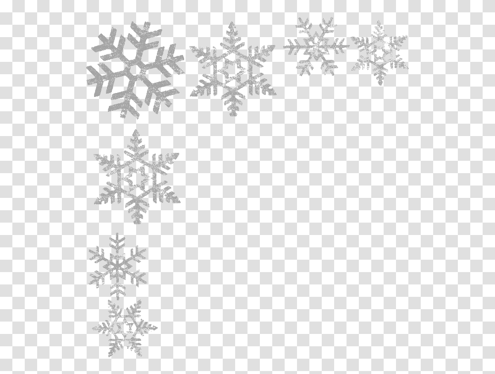 Silver Snowflake Photos Background Snowflake Border Transparent Png