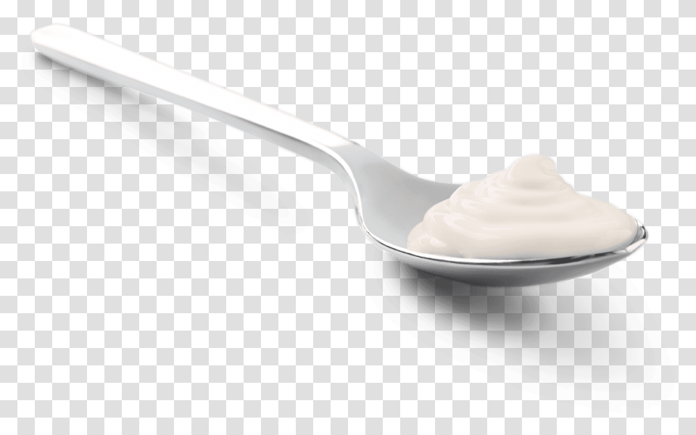 Silver Spoon Background Spoon With Food, Cutlery, Dessert, Cream, Creme Transparent Png