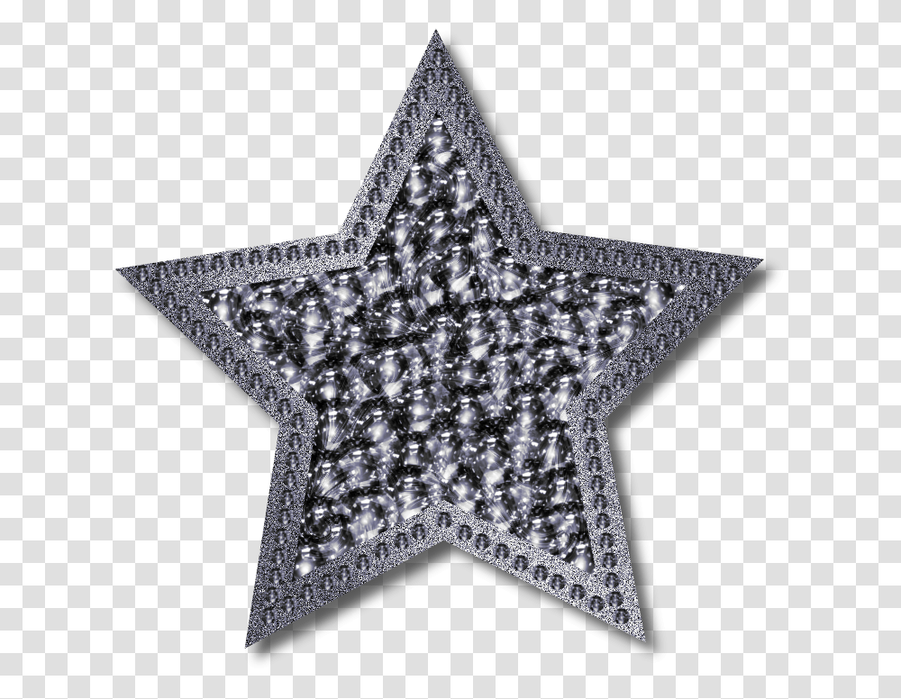 Silver Star, Cross, Star Symbol Transparent Png