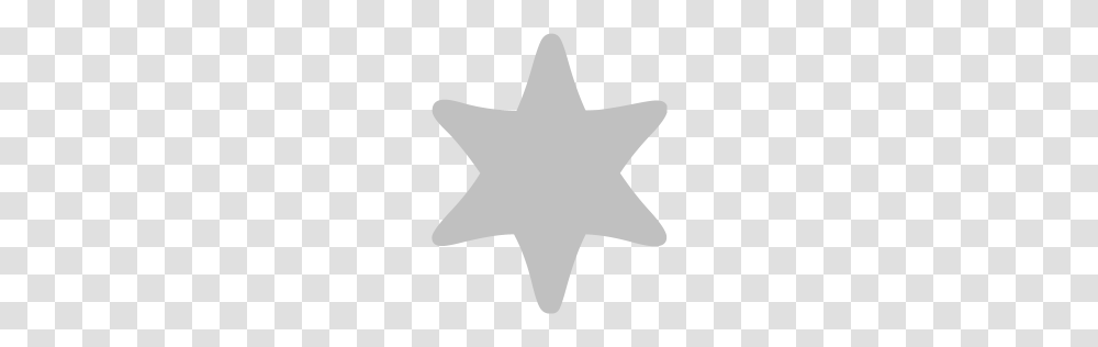 Silver Star Icon, Gray, White, Texture, White Board Transparent Png