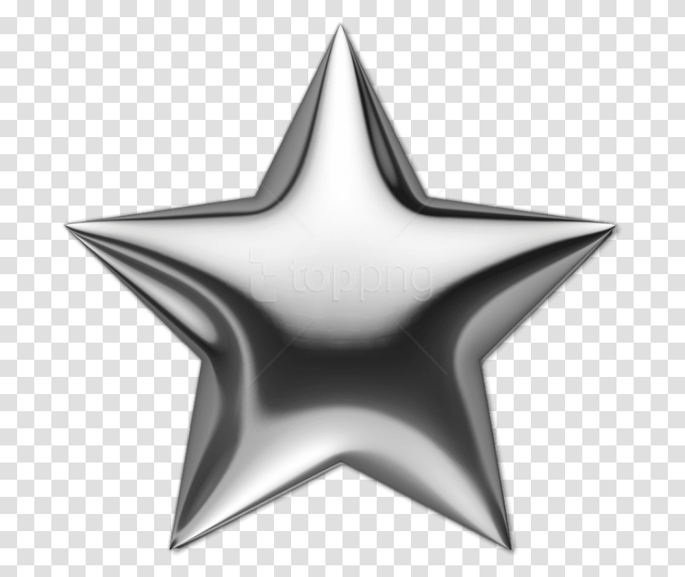 Silver Star Photos Play Silver Star Background, Symbol, Star Symbol, Car, Vehicle Transparent Png