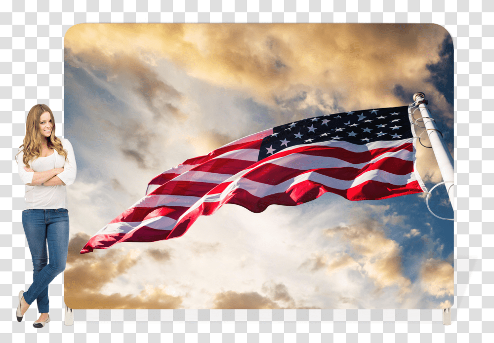 Silver Star Service Banner Day, Flag, Person, Human Transparent Png
