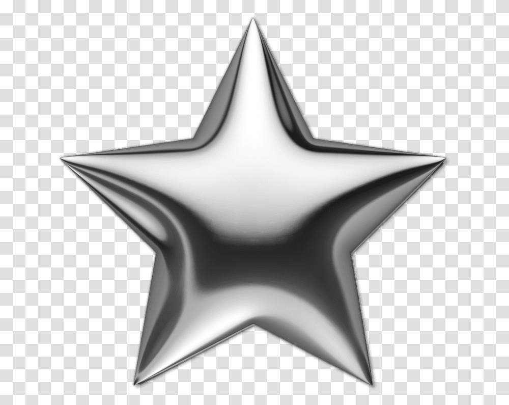 Silver Star, Star Symbol Transparent Png
