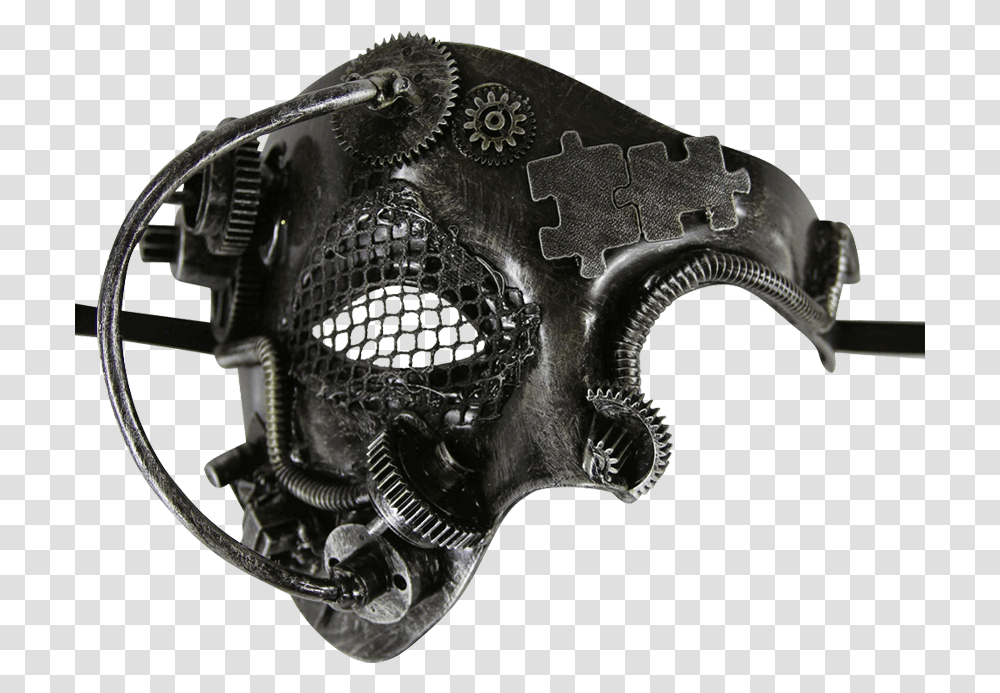 Silver Steampunk Terminator Mask Terminator Face Hd, Gun, Weapon, Weaponry, Buckle Transparent Png
