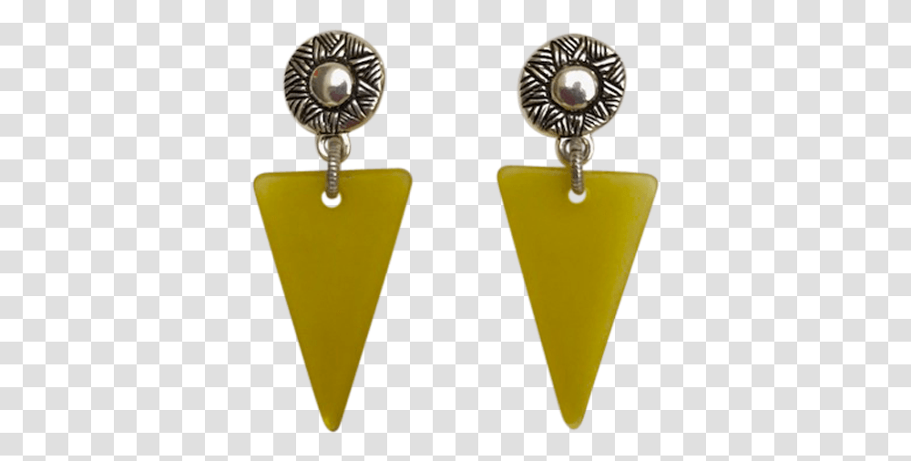 Silver Sun Motif Post Green Triangle EarringsClass Earrings, Plectrum, Arrowhead, Accessories, Accessory Transparent Png