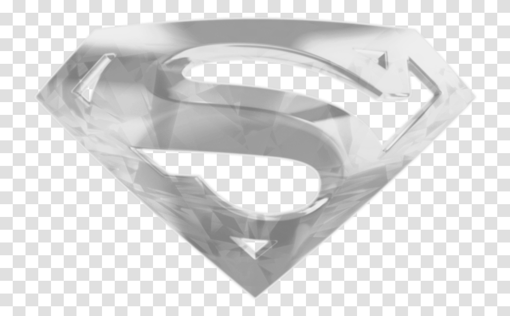 Silver Superman Logo 3 Image Silver Superman Logo, Diamond, Gemstone, Jewelry, Accessories Transparent Png