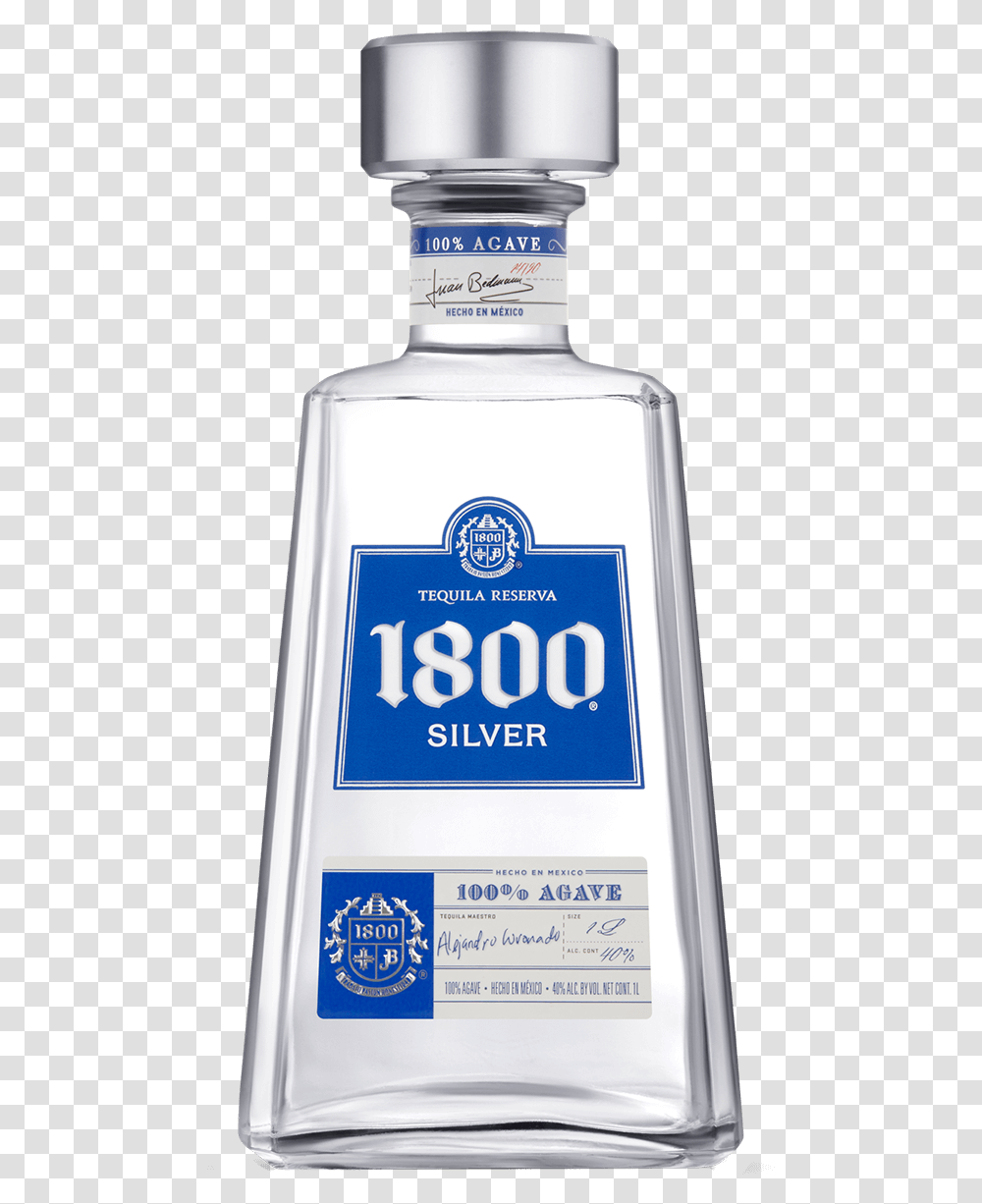 Silver Tequila 1800 Tequila Select Silver, Liquor, Alcohol, Beverage, Drink Transparent Png