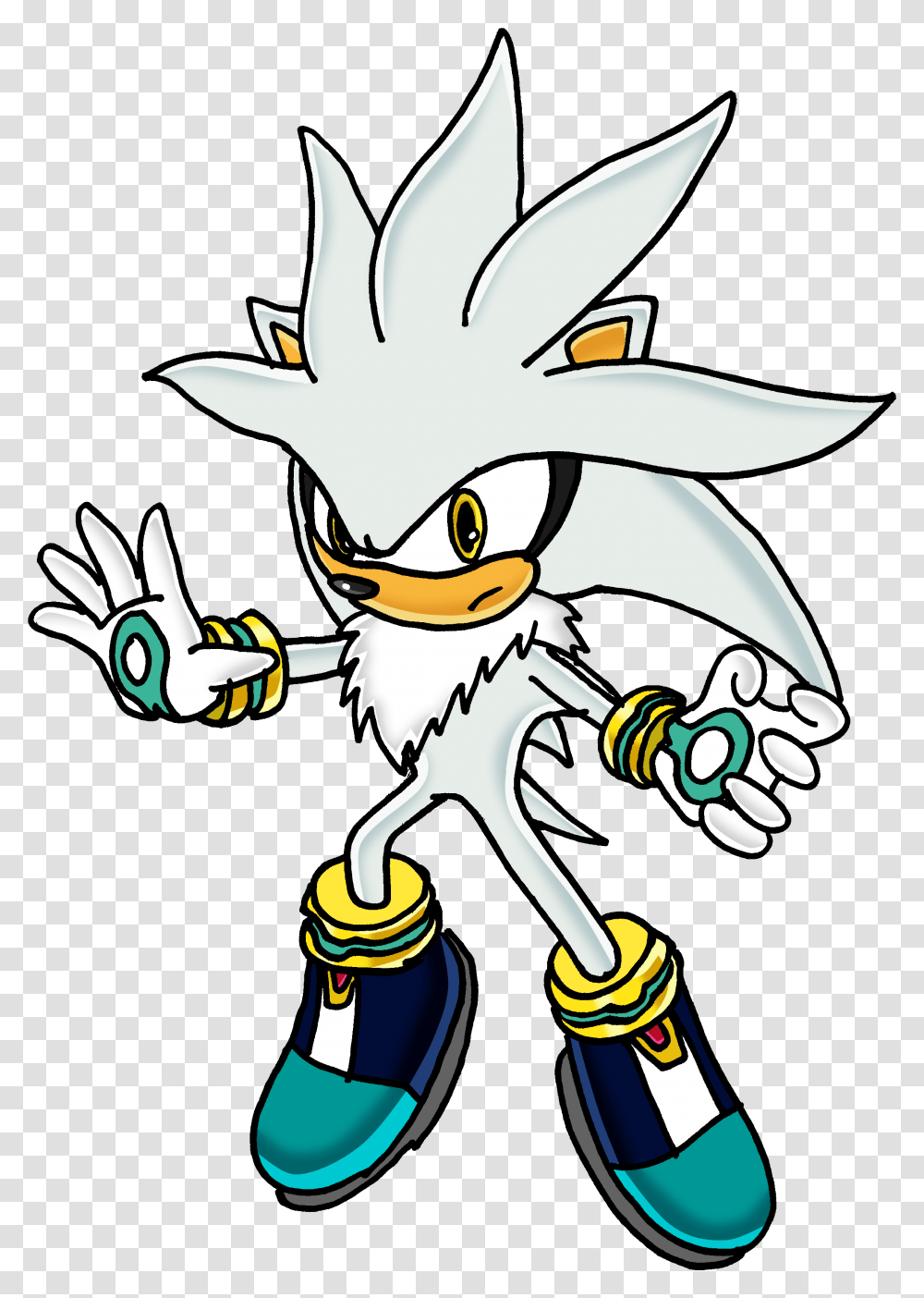 Silver The Hedgehog Transparent Png