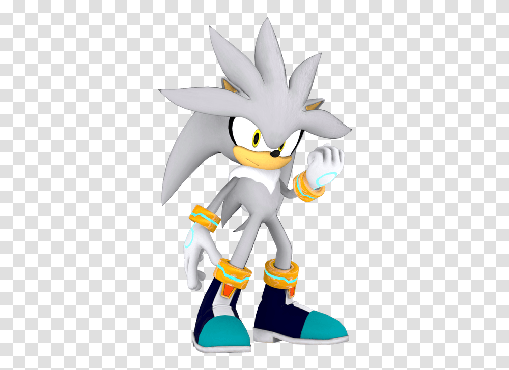 Silver The Hedgehog, Toy, Hand, Figurine Transparent Png