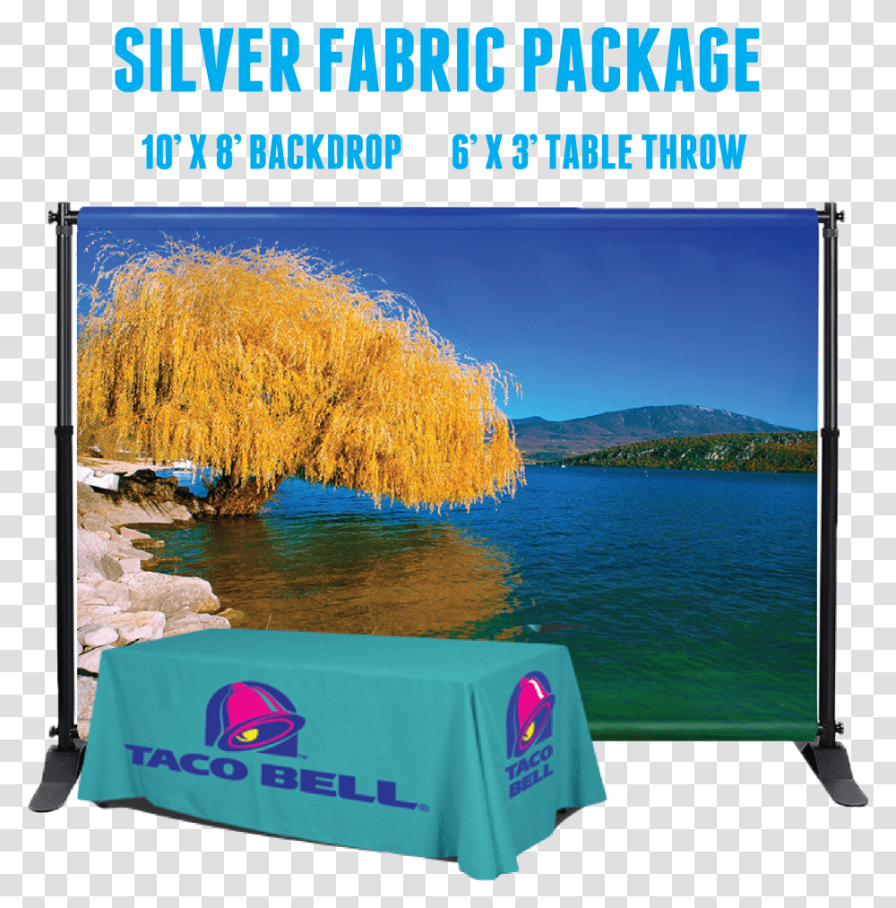 Silver Trade Show Package Large Banner Backdrop, Screen, Electronics, Mailbox Transparent Png