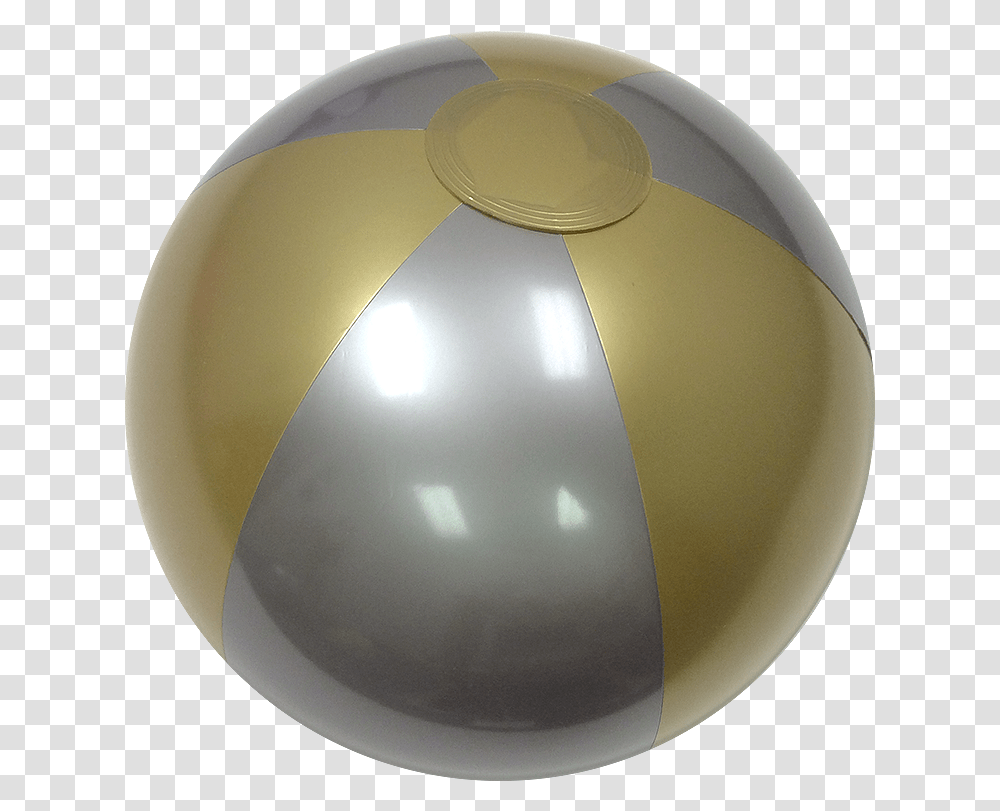 Silver & Gold Beach Balls Ball, Sphere, Lamp, Bowl Transparent Png