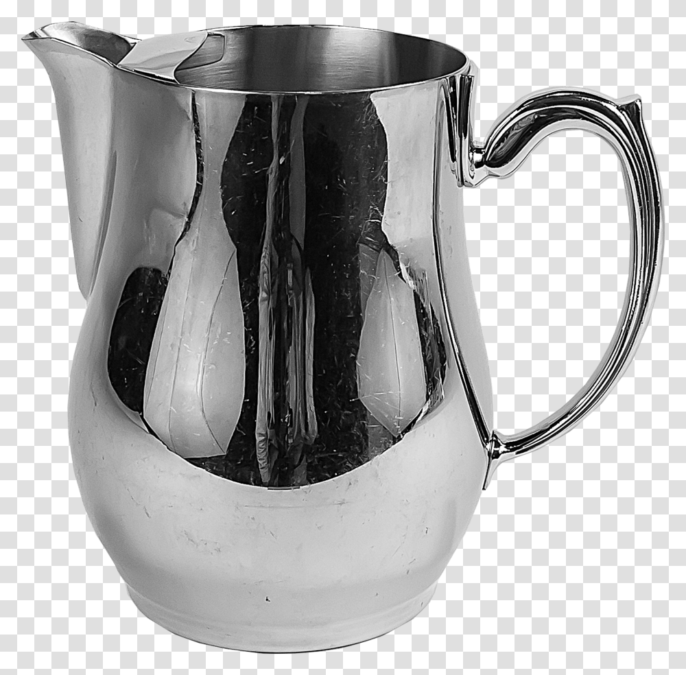 Silver Water Pitcher Silver Water Jug Image Transparent Png