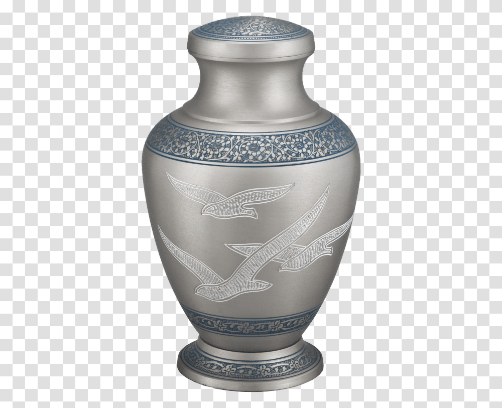 Silver With Doves Ceramic, Porcelain, Art, Pottery, Jar Transparent Png