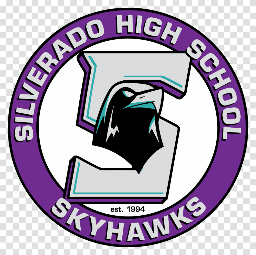 Silverado High School Skyhawks, Label, Logo Transparent Png