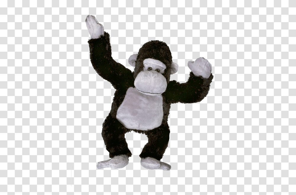 Silverback Gorilla All In Fun, Plush, Toy, Outdoors, Figurine Transparent Png