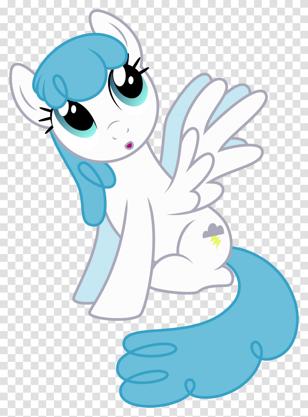 Silvervectors Background Pony Female Lightning Bolt Lightning Bolt Pony, Drawing, Snow Transparent Png