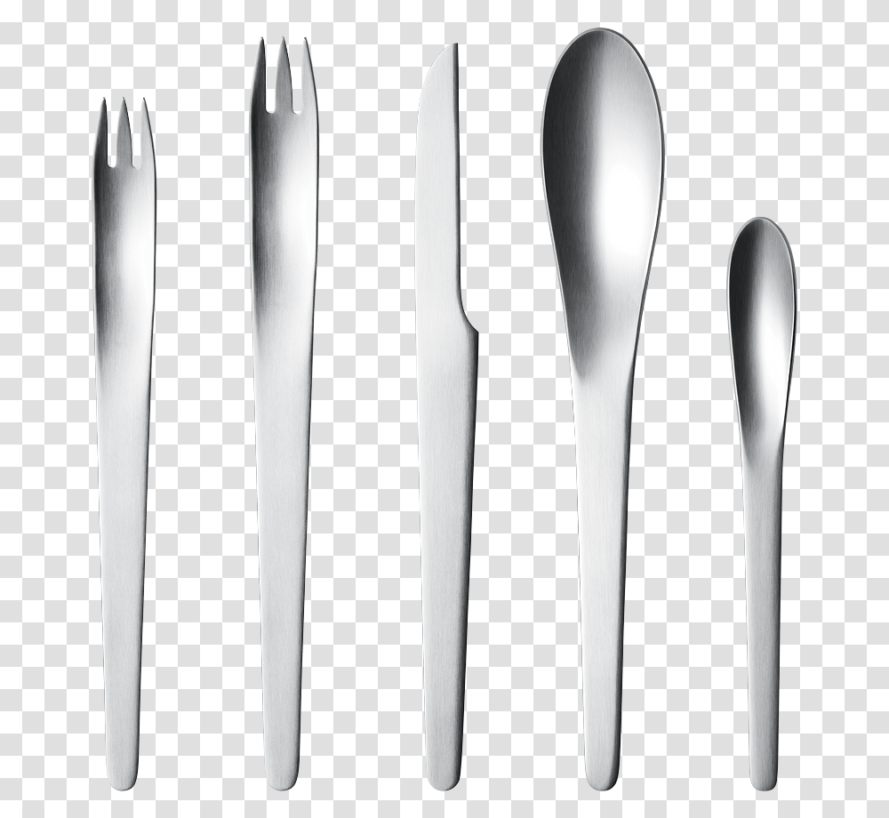 Silverware Arne Jacobsen Posate Per La George Jensen, Fork, Cutlery, Spoon Transparent Png