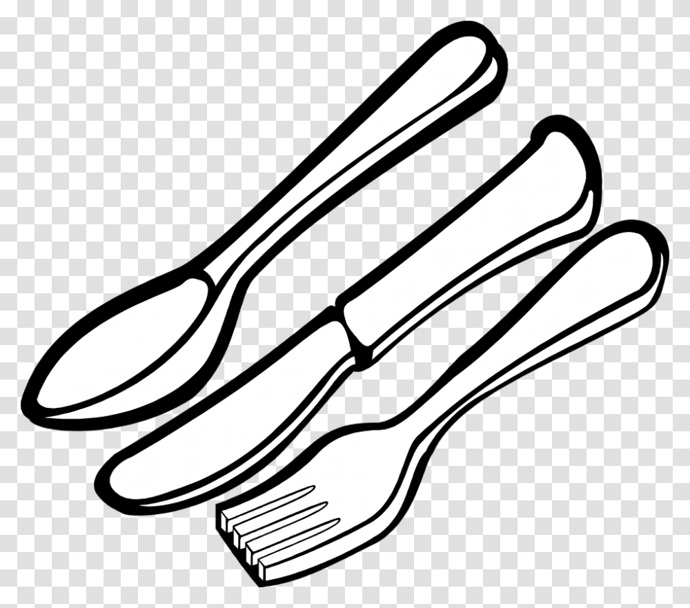 Silverware Free Stock Photo Utensils Clipart Black And White, Fork, Cutlery, Spoon Transparent Png