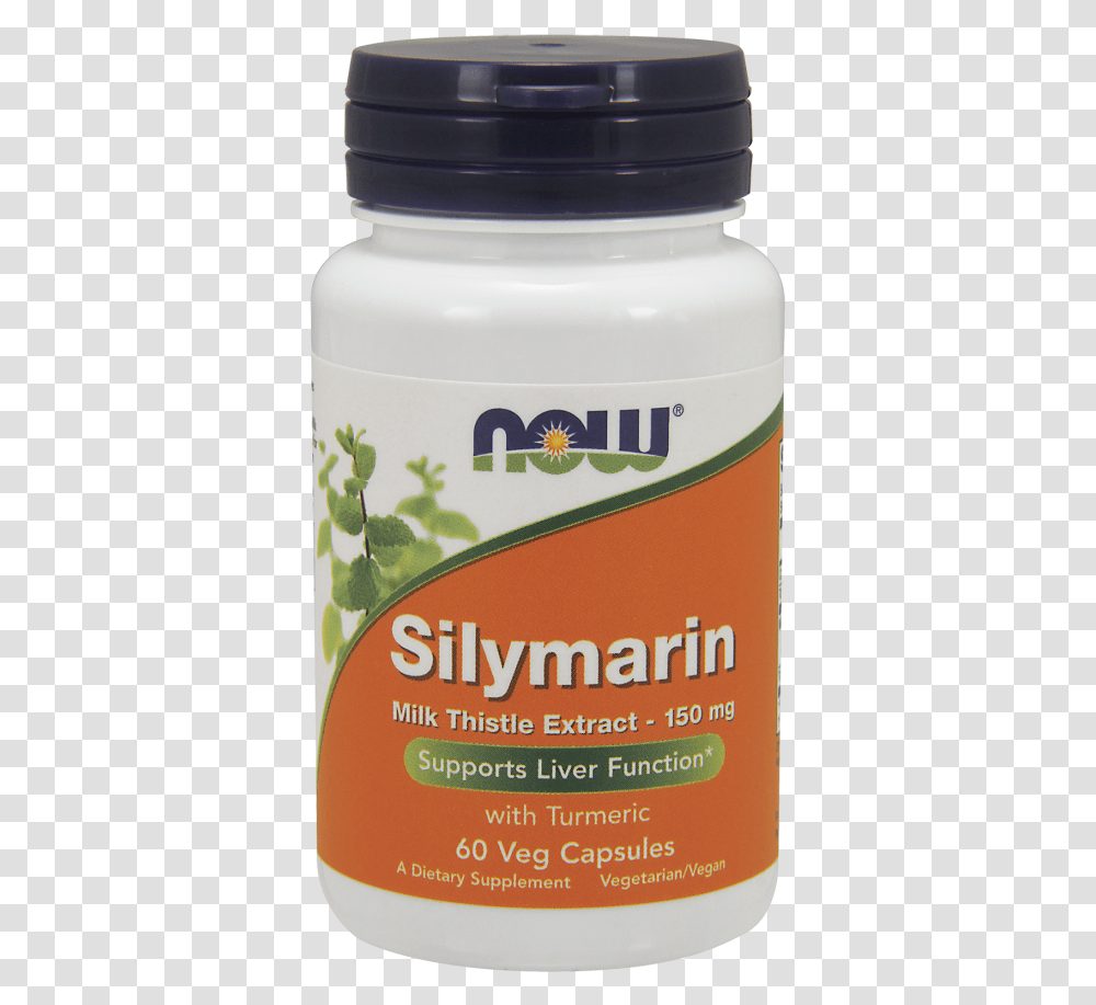Silymarin Milk Thistle Extract 150 Mg Veg Capsules Now Foods Zinc, Cosmetics, Deodorant, Beverage, Drink Transparent Png