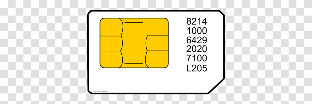 Sim Card Illustration, Hand, Number Transparent Png