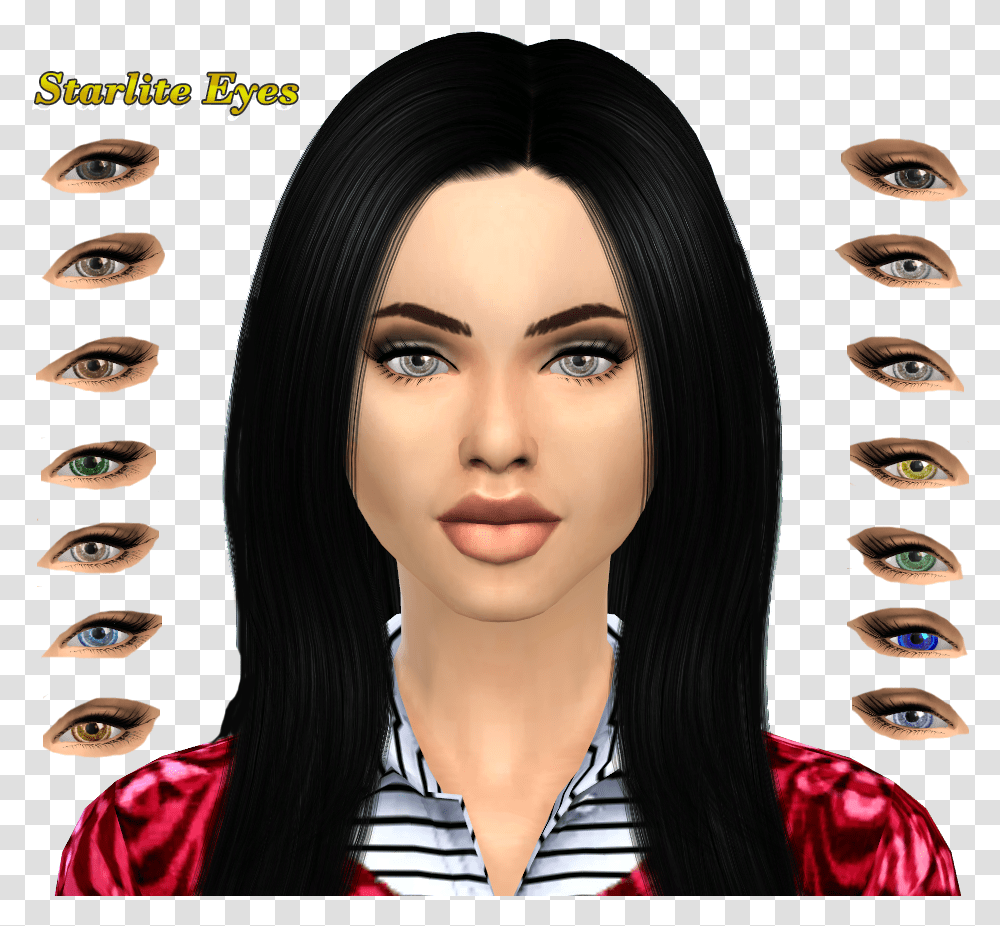 Sim S 4 Eyes Girl, Face, Person, Human, Head Transparent Png