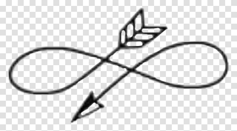Simbolo Infinito Con Flecha Clipart Arrow Infinity Tattoo Design, Weapon, Weaponry, Emblem Transparent Png