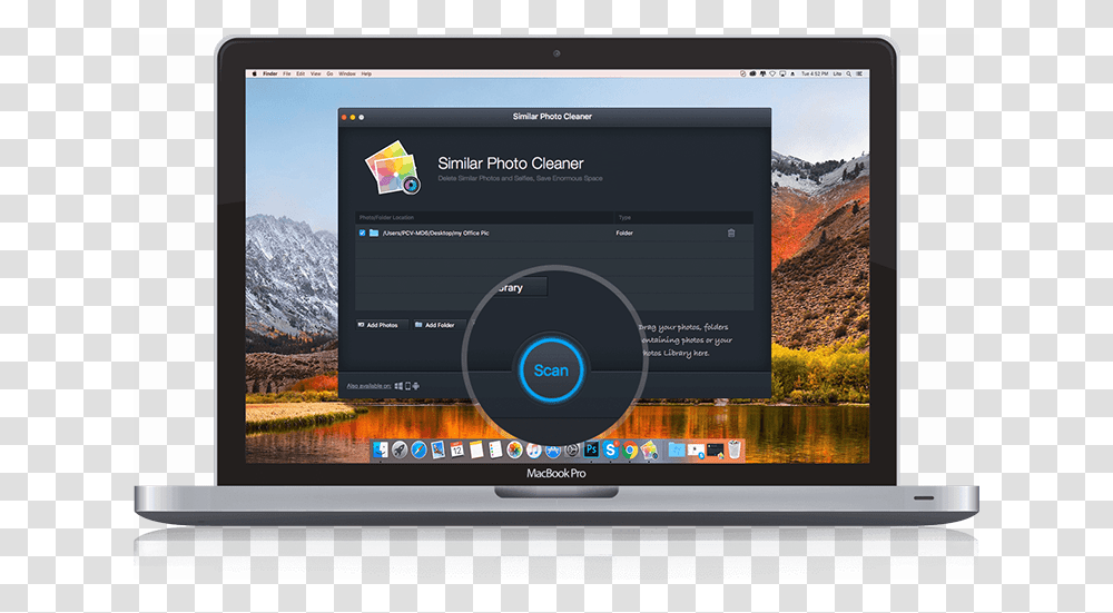 Similar Photo Cleaner Is All About Noxious Scans And Tela Mac, Monitor, Screen, Electronics, Display Transparent Png