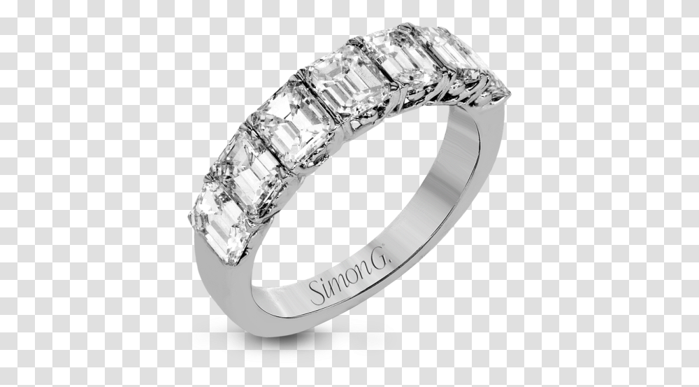 Simon G 18k White Gold Classic Design Emerald Cut Diamond Simon G Engagement Ring, Accessories, Accessory, Jewelry, Platinum Transparent Png