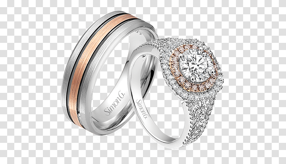 Simon G Jewelry Couple Rings Wedding Rings Background, Accessories, Accessory, Silver, Platinum Transparent Png