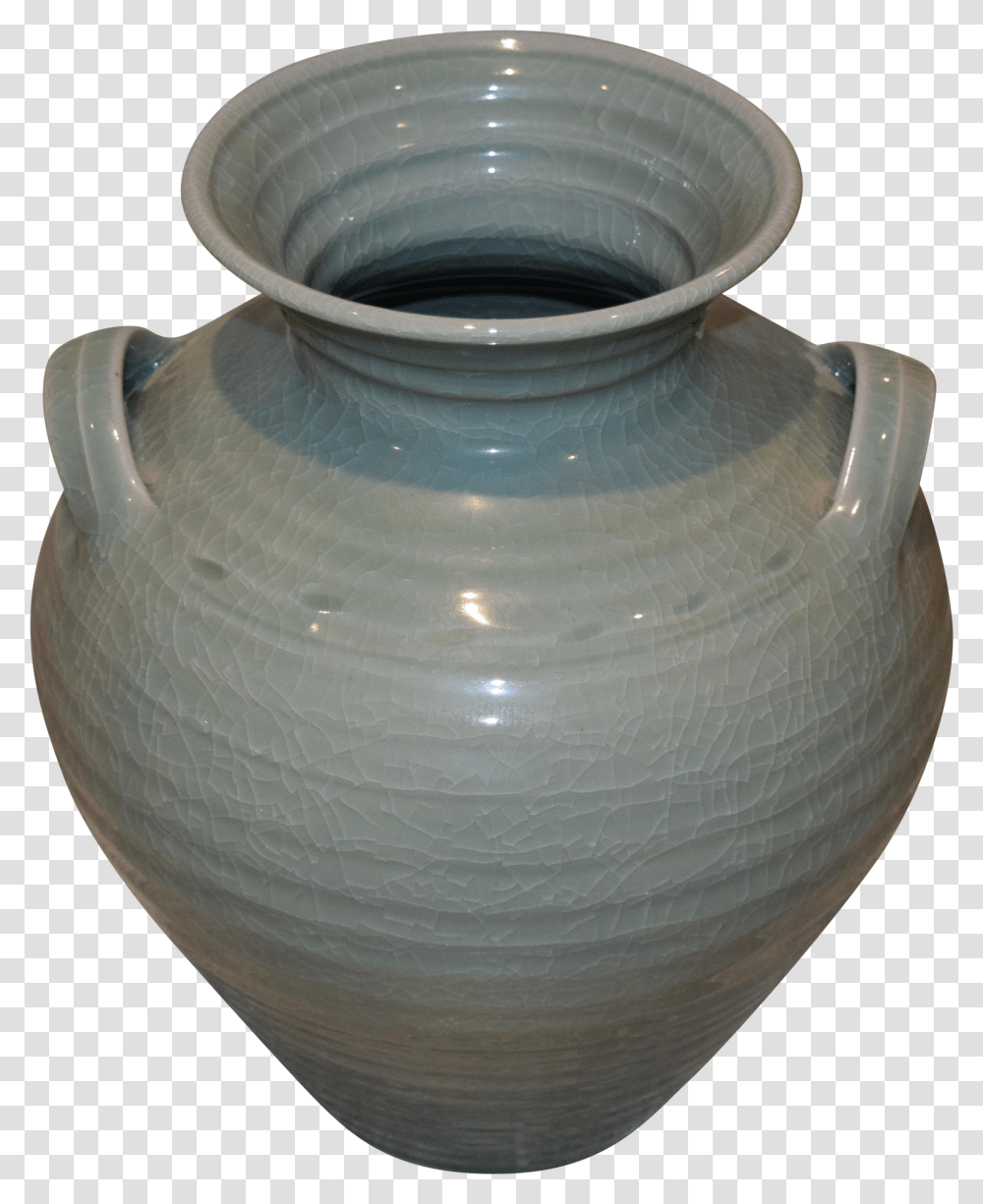 Simon Pearce Belmont Crackle Celadon Vase Earthenware Transparent Png