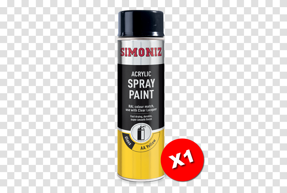 Simoniz Aa Van Gloss Yellow Acrylic Aerosol Spray Paint, Tin, Can, Spray Can, Shaker Transparent Png