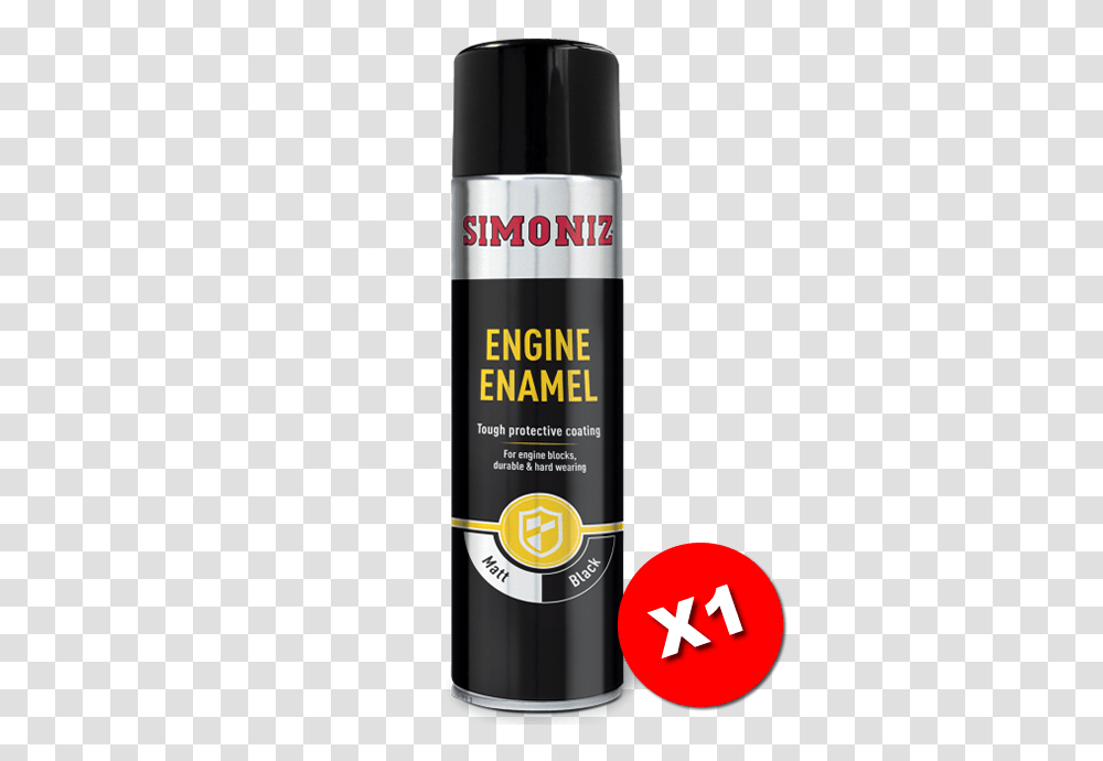 Simoniz Matt Black Engine Enamel Acrylic Spray Paint, Tin, Can, Spray Can, Aluminium Transparent Png