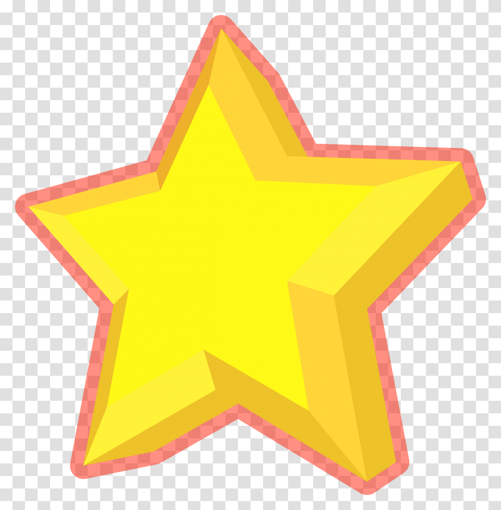 Simple 3d Star Clip Arts Illustration, Star Symbol, First Aid Transparent Png