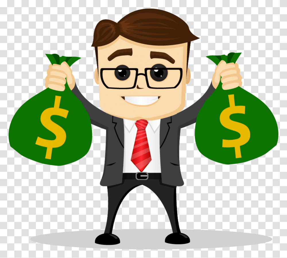Simple And Actionable Ways To Make Money Right Now Man With Money Clipart, Tie, Accessories, Accessory, Number Transparent Png