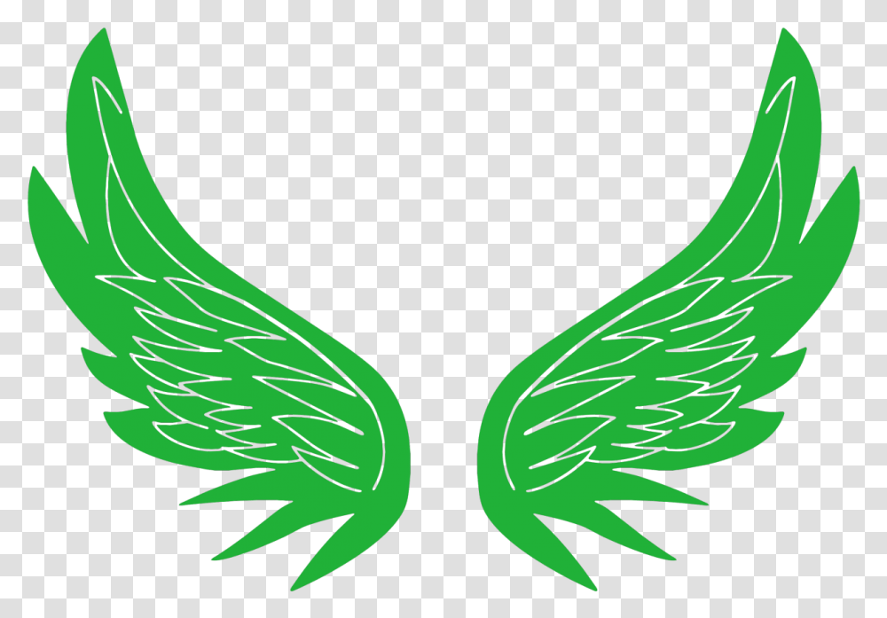 Simple Angel Silhouette Clipart Cartoons Rwby Sage Emblem, Green, Banana Transparent Png