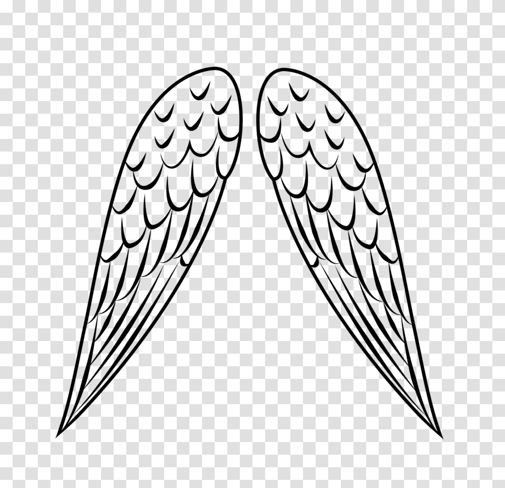 Simple Angel Wings Clip Art, Gray, World Of Warcraft Transparent Png