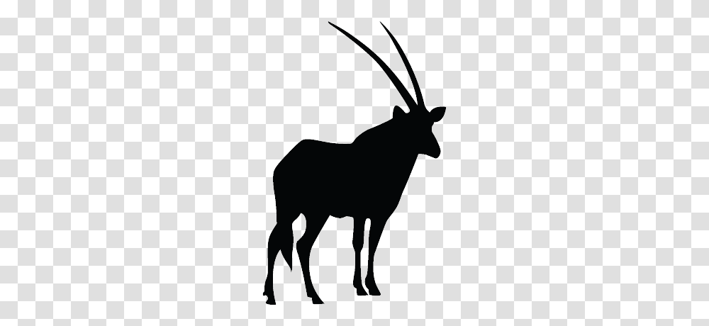 Simple Antelope Silhouette, Wildlife, Mammal, Animal, Gazelle Transparent Png