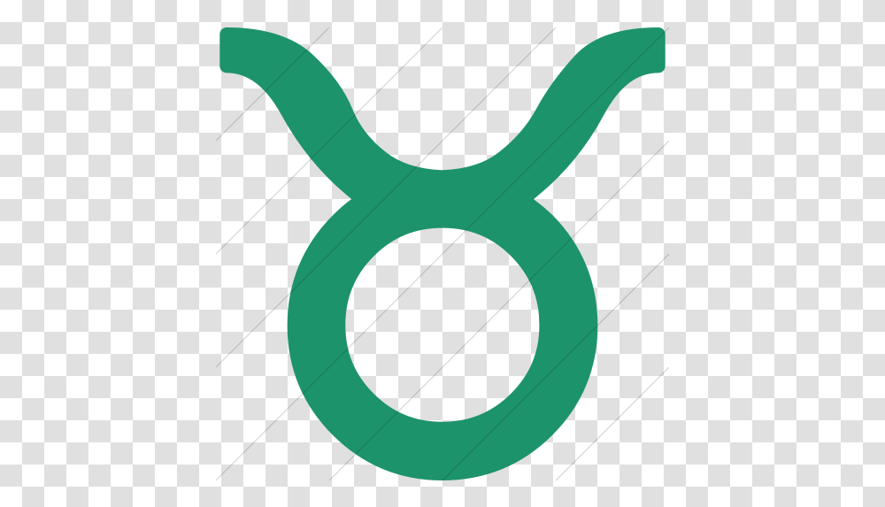 Simple Aqua Astrological Signs Taurus Icon Language, Number, Symbol, Text Transparent Png