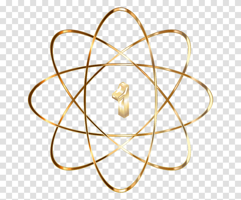 Simple Atom Download, Bow, Gold, Lamp Transparent Png