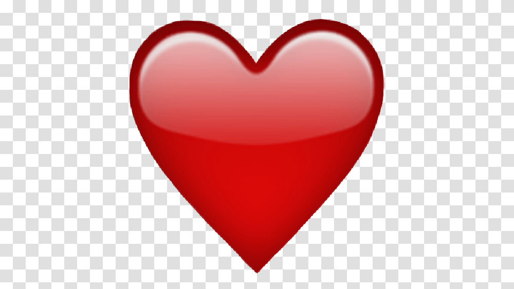 Simple Basic Red Heart Iphone Emoji Un Corazn Grande Rojo, Balloon, Cushion Transparent Png