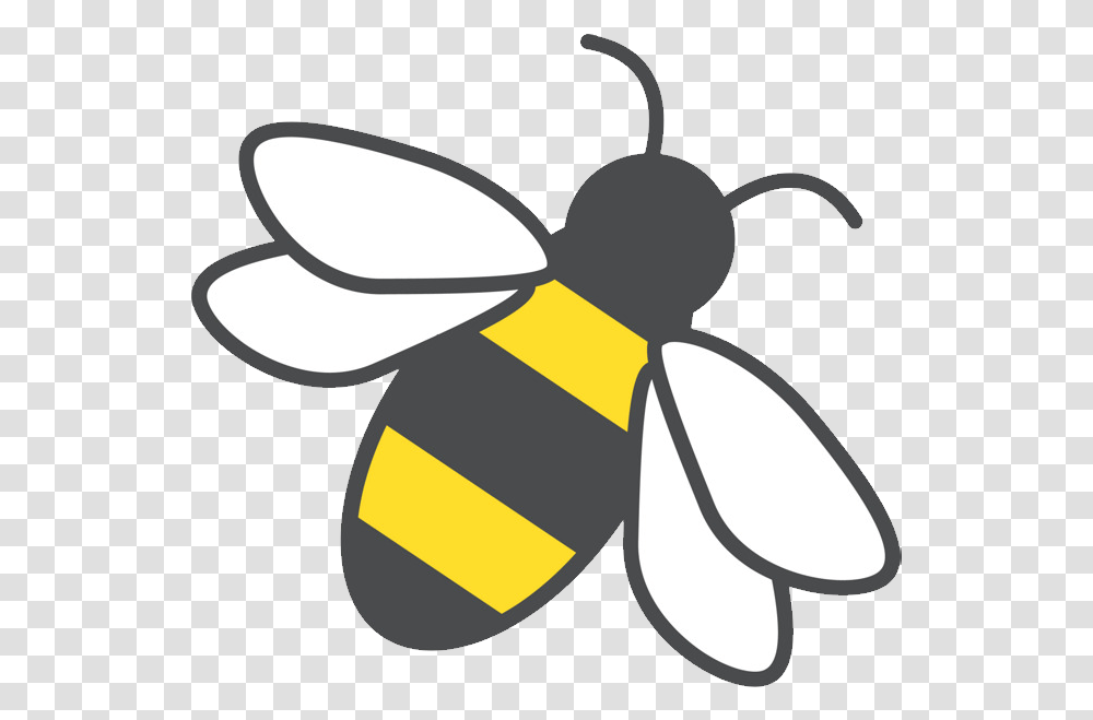 Simple Bee Template, Insect, Invertebrate, Animal, Apidae Transparent Png