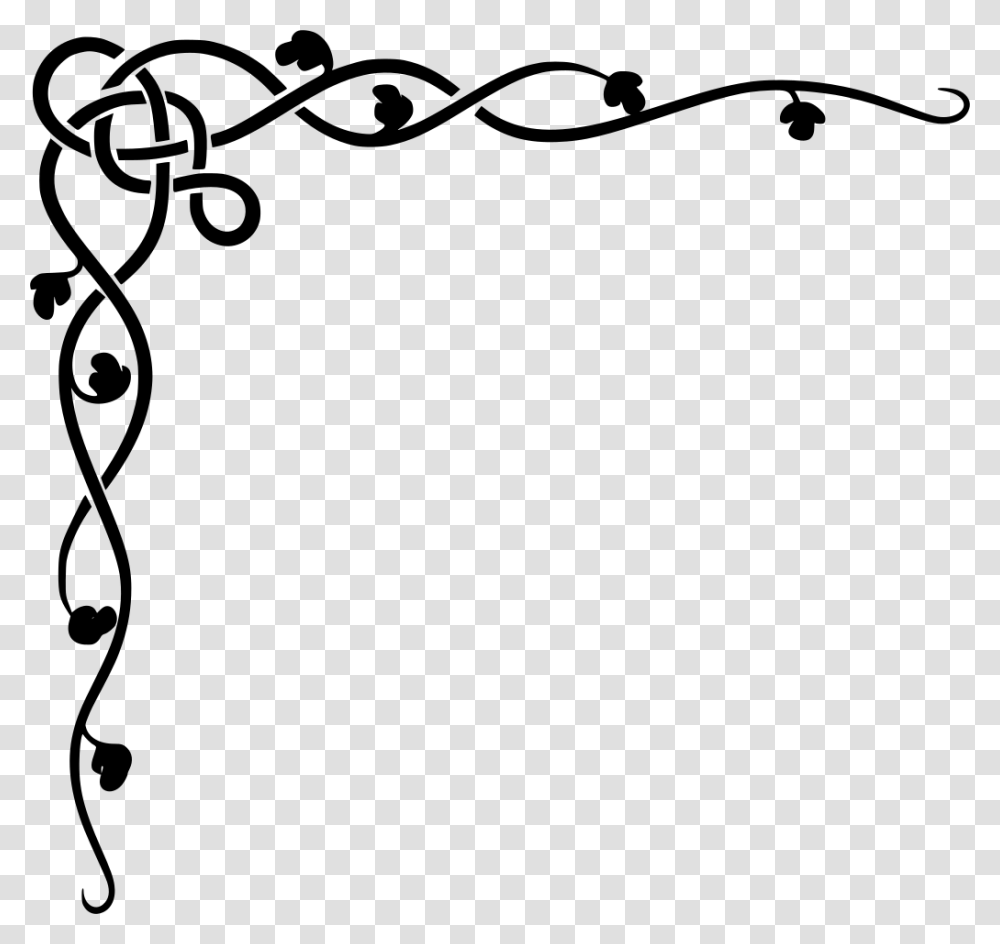 Simple Black And White Border Design, Gray, World Of Warcraft Transparent Png