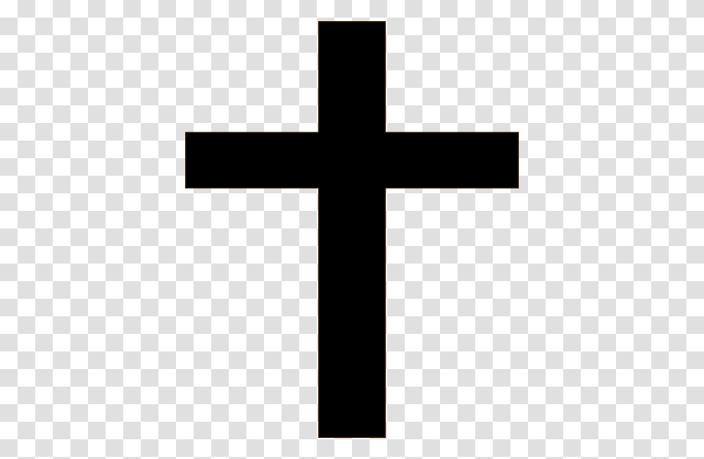 Simple Black Cross, Crucifix Transparent Png