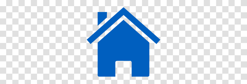 Simple Blue House Clip Art, Label, Building Transparent Png