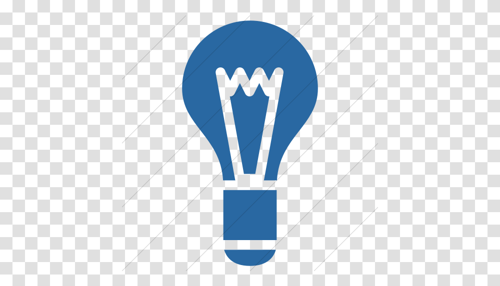 Simple Blue Raphael Light Bulb Icon Compact Fluorescent Lamp, Lightbulb Transparent Png
