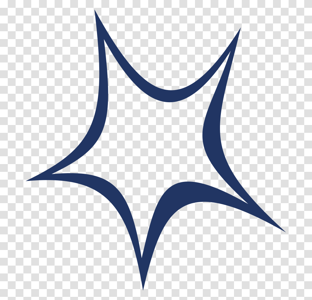 Simple Blue Star Clip Arts For Web, Star Symbol, Painting Transparent Png