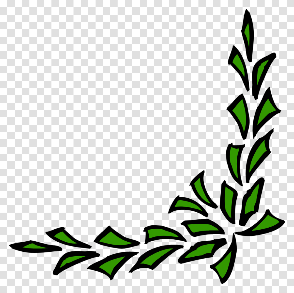 Simple Border Designs For Projects, Green, Plant Transparent Png