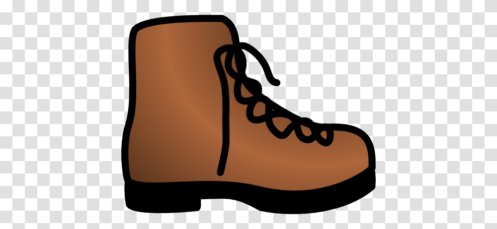 Simple Brown Boot Clipart, Apparel, Footwear, Cowboy Boot Transparent Png